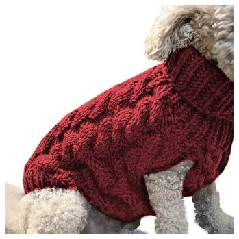 Obleček pro psa Svetr/rolák pro psa Spring - Vínová M