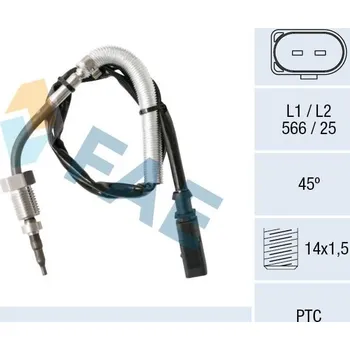 Čidlo automobilu Čidlo, teplota výfukových plynů FAE 68007