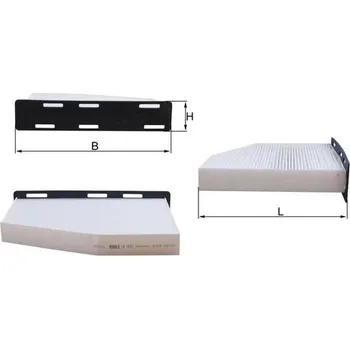 Ventilátor topení a klimatizace Filtr, vzduch v interiéru MAHLE LA 181/1