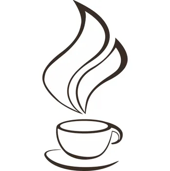 Obraz Samolepka na stěnu Drukant šálek 100 x 50 cm