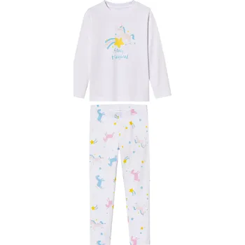 lupilu® Dívčí pyžamo (110/116, bílá)