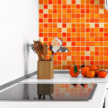 Samolepící dekorace Sada 9 dekorativních samolepek na stěnu Ambiance Mosaics, 10 x 10 cm ID_1073588