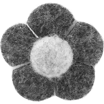 Brož Dvoutónový šedý květ do klopy - Warren Asher