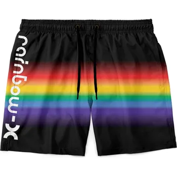 Pánské plavky Pánské plavky short – Rainbow gradient (Velikost: S)