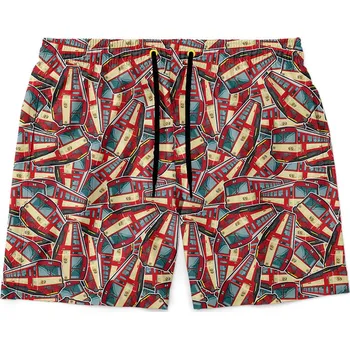 Pánské plavky Pánské plavky short – 810 červená (Velikost: L)