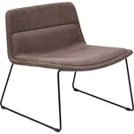 Hnědé čalouněné křeslo Kave Home Zahara