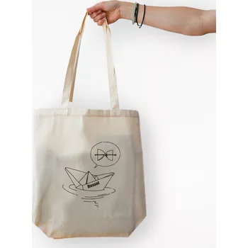 CityZen - RESSEL Bavlněná taška natural, loďka