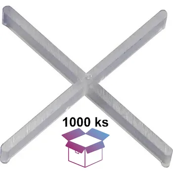 Raimondi křížky 1mm (1000ks) transparentní distanční