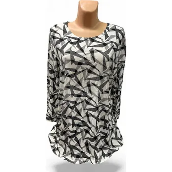 Dámský svetr Halenka tunika KÁČA, Barva Smetanová, Velikost XL48, Materiál 96% Viskoza 4% Lycra