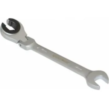 Očkoplochý kloubový klíč s ráčnou na převlečné matice, velikost 11 mm - QUATROS QS50211