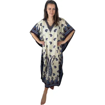 Dámské šaty Šaty,kaftan dlouhý KAPKY Brown