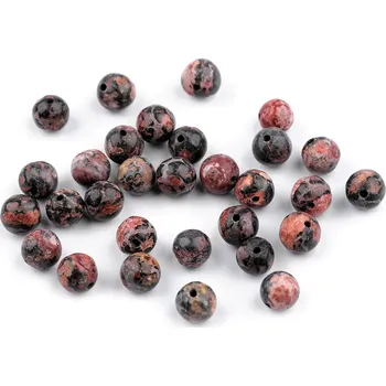 Korálek Minerálové korálky Jaspis leopardí 8mm (7ks) (340068)