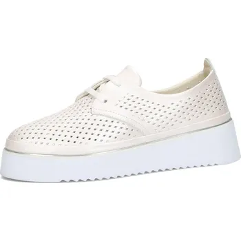 Dámské polobotky ETIMEĒ dámské kožené polobotky - bílé