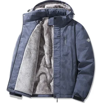 Pánský zimní kabát Pánská zimní bunda ND775 Barva: Šedá, Velikost: 4XL