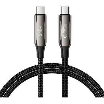 Datový kabel TECH-PROTECT UB10T ULTRABOOST TYPE-C CABLE PD 240W / QC4.0 100CM BLACK