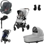 CYBEX akční set Balios S Lux Lava Grey + korba + autosedačka Aton B2+ báze + pláštěnka + adaptéry