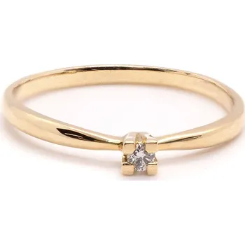 Prsten Prsten ze žlutého zlata s diamantem 21zp2402184