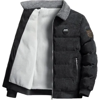 Pánský zimní kabát Pánská zimní bunda ND791 Barva: Černá, Velikost: 4XL