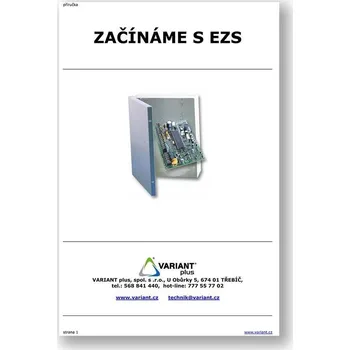 Zápisník Začínáme s EZS - tištěný formát A5