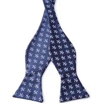 Motýlek Vázací motýlek Fleur-De-Lis v námořnické modré - Tailor Toki