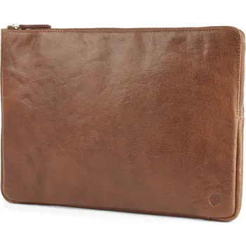 brašna na notebook California světle hnědé malé kožené pouzdro na notebook - Lucleon