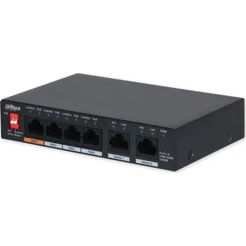 Switch PFS3006-4ET-60-V2 PoE switch 6/4, 4x PoE/2x LAN, 60W
