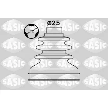 Hřídel nápravy Sada měchů, hnací hřídel SASIC 1906087