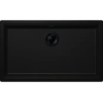 Granitový dřez Kuchyňský dřez Schock Kiruna N-100XL AllBlack Night, spodní montáž KIRN100XLUBLACK