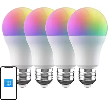 Žárovka Chytré LED žárovky Wifi Broadlink LB4E27 RGB 4 kusy