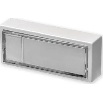 Domovní zvonek Zvonkové tlačítko klasické plastové se jmenovkou, boční ovládání