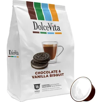 Dolce Vita | Čokoláda a vanilkový sušenka - Počet kapslí pro Dolce Gusto: 16