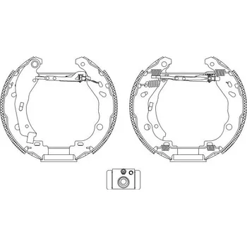 Brzdová čelist Sada brzdových čelistí TEXTAR 84077200