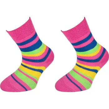 Trepon Dětské bavlněné ponožky JANKA - tmavě růžové 22-23