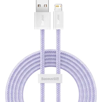 Počítačové příslušenství USB–Lightning kabel BASEUS Dynamic 2, 2 m, 2,4 A, fialový