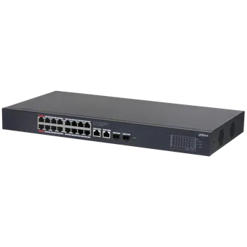 Switch CS4220-16GT-240 Cloud MNG PoE switch, 16 x Gb PoE, 2 x Gb uplink RJ45/SFP (combo), 240 W, police/rack 1U