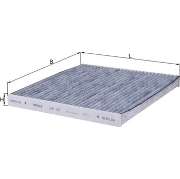 Ventilátor topení a klimatizace Filtr, vzduch v interiéru MAHLE LAK 157