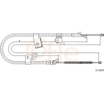 Auto-moto Tažné lanko, parkovací brzda COFLE 92.17.1075