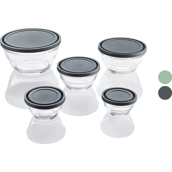 LIVARNO home Sada skleněných misek, 5dílná