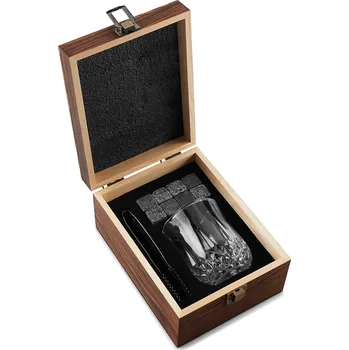 Sklenice Sada na whisky | Sklenice, kleště a mramorové kameny - Trendhim