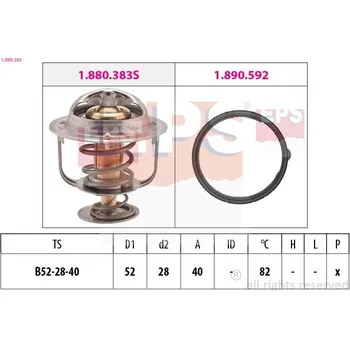 Těsnění motoru Termostat, chladivo EPS 1.880.383