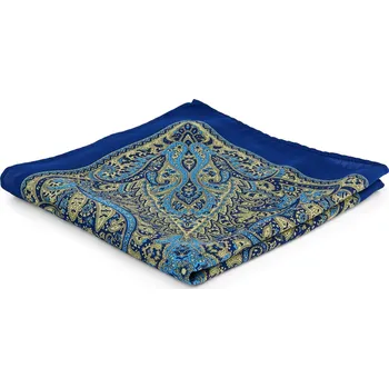 Látkový kapesník Elegantní modro-žlutý kapesníček do saka - Tailor Toki