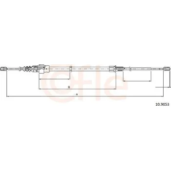 Auto-moto Tažné lanko, parkovací brzda COFLE 10.9053