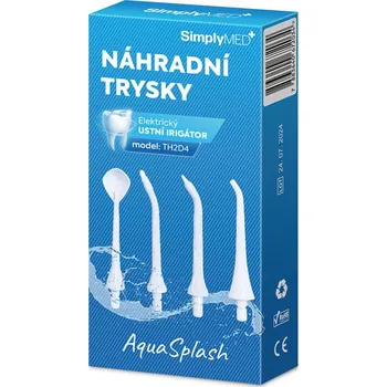 Ústní sprcha SimplyMed Náhradní trysky pro zubní sprchu TH2D4 set