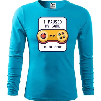 DOBRÝ TRIKO Pánské bavlněné triko To be here Velikost: M, Barva: Tyrkysová