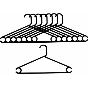 Ramínko Ramínko plastové 8 ks černé