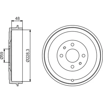 Brzdový buben Brzdový buben BOSCH 0 986 477 212