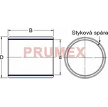 CN KU 0806 pouzdro kluzné, ocel-PTFE