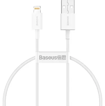Datový kabel Synchronizační a nabíjecí kabel BASEUS - USB-A / Lightning - 25cm - bílý