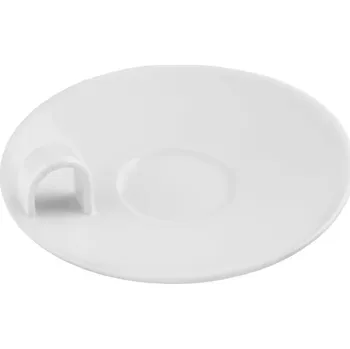 Český porcelán, Dubí Podšálek espresso 10 cm s ručně lepeným ouškem Bohemia White II.jakost