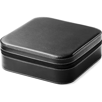 Pouzdro na brýle Malé černé pouzdro na brýle a šperky z umělé kůže - Warren Asher